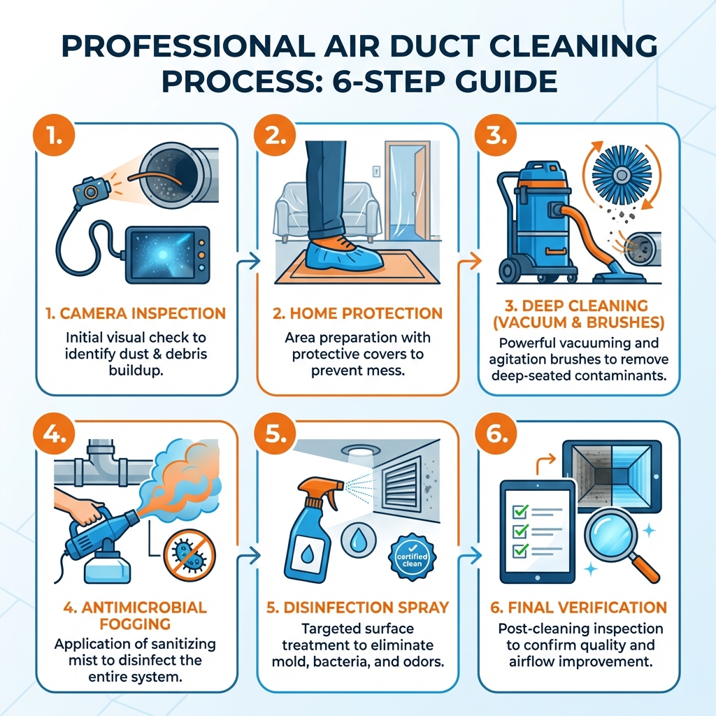 Air Duct Cleaning Process Diagram